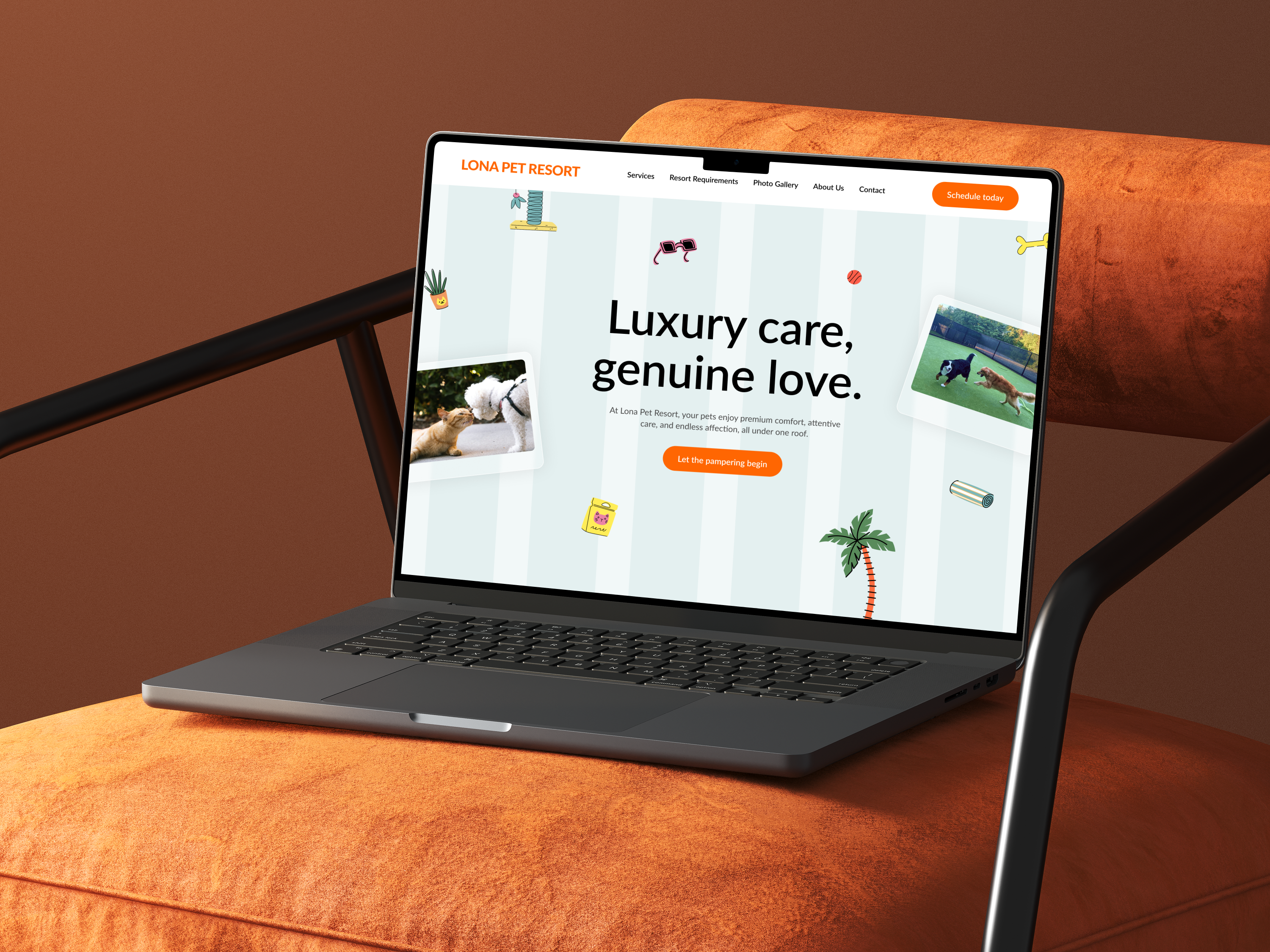 Pet care website showcase card 10