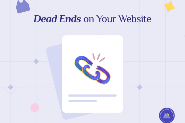 Broken chain link illustration representing website broken links and maintenance issues that damage business credibility
