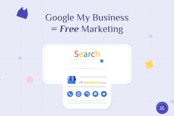 Google My Business search results showing pet business profile with ratings reviews and contact buttons for local SEO